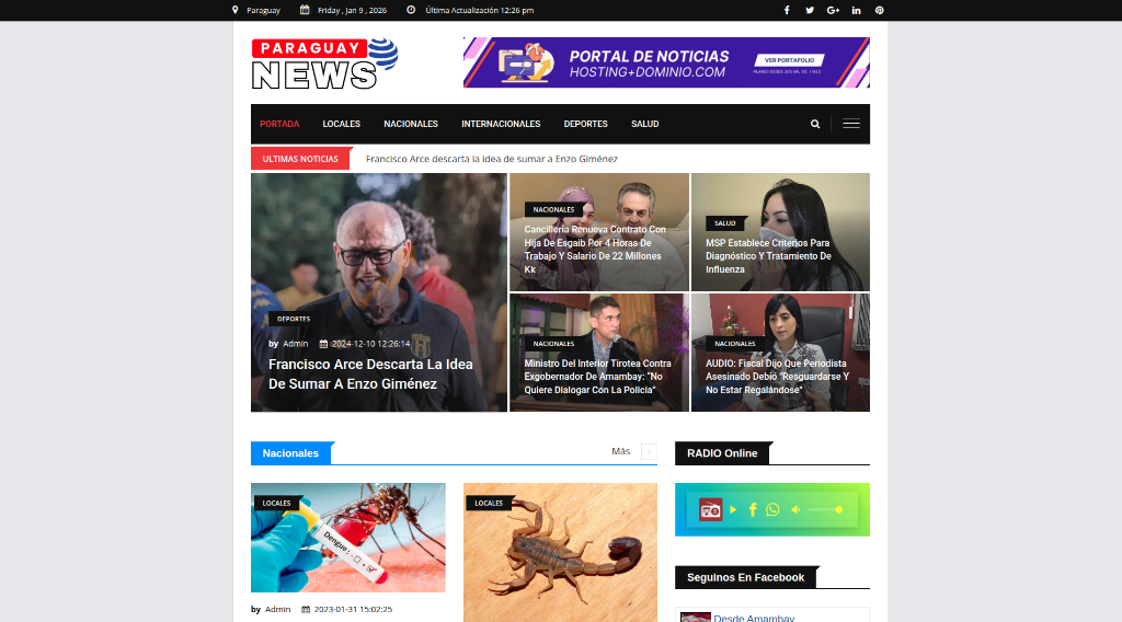 Diseño Paraguay News 2